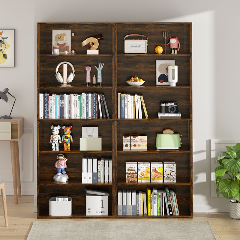  Emedio 70.9" H Standard Bookcase  , Brown