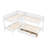 Evila Twin Over Twin Bunk Bed with Built-In Ladder-631533767