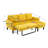 Ermon Upholstered Sofa Reversible Sectional Sleeper with Storage Chaise, Side Pocket-1897940513