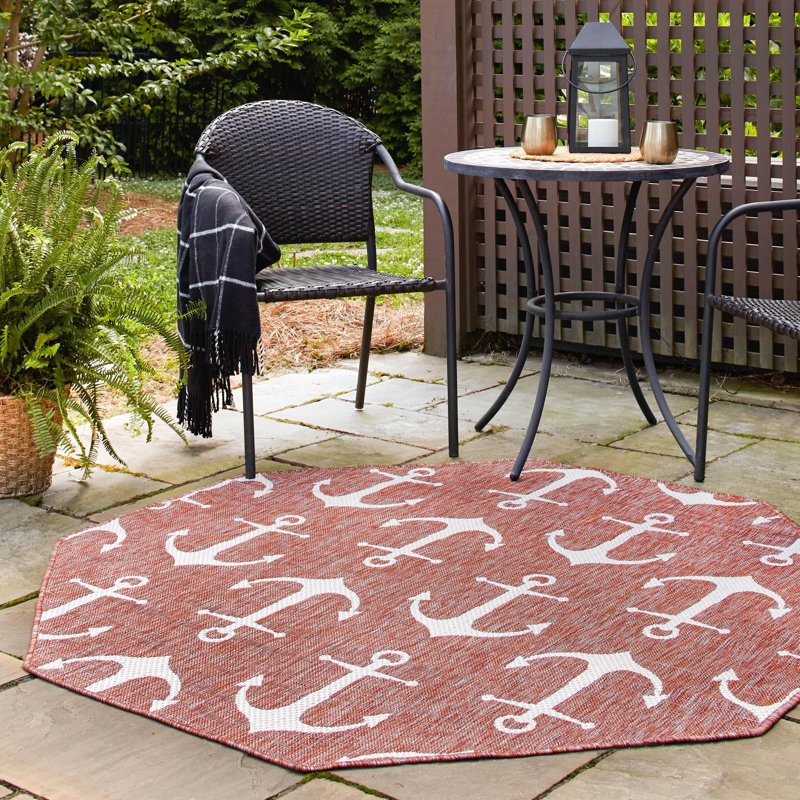Indoor / Outdoor Rug, Octagon 7'10" x 7'10"