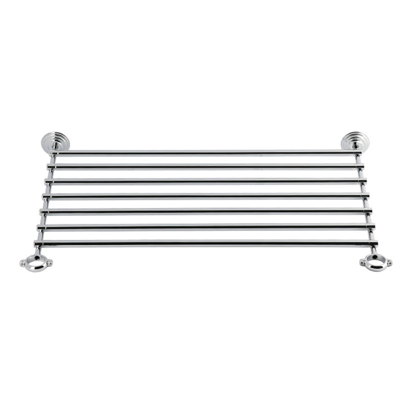 Kingston Brass Covington Storage Shelf, 0.63" H x 28.06" W x 19.75" D, Polished Chrome