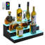 Présentoir de bouteilles de boissons alcoolisées à DEL avec 1 ensemble de 3 tablettes en acrylique de 20 pouces avec éclairage à DEL multicolore et télécommande à distance-133698047
