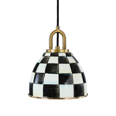Courtly Check Dome Pendant Lamp