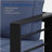 50" All-Weather Aluminum Patio Loveseat with Thick Blue Cushions & Black Frame-467380751