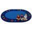 Tapis bleu capitonné Alphabet Seating-1778203916