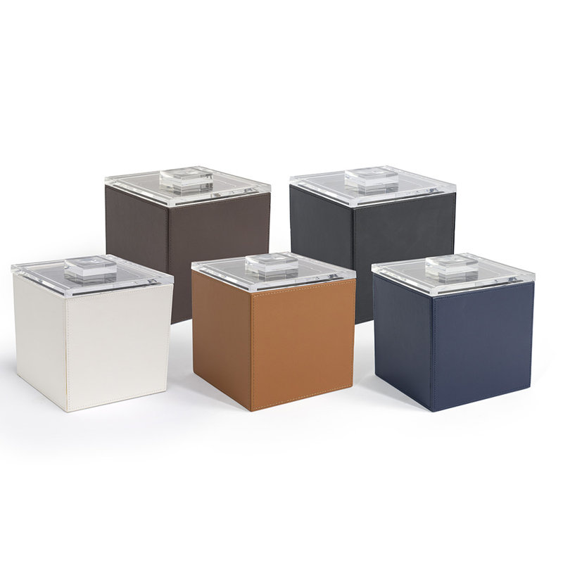 Seau à glace carré 3,5 qt London, Brun