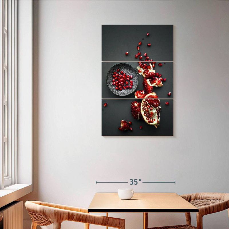 Yarlin Pomegranate Seeds, 50" H x 32" W