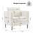  Siniya Modern Velvet Upholstered Accent Chair Sets of 2, Single Sofa Chairs Armchair with Square Arm-1977027920