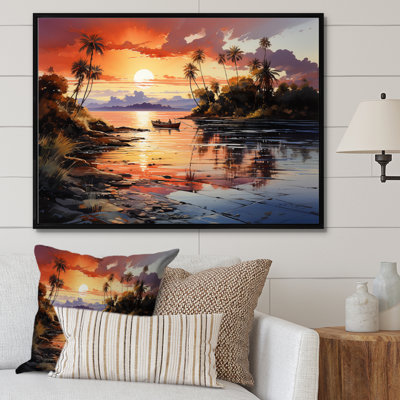 Dominicain Sunrise Over Saman, reproduction d'art sur toile