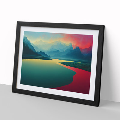 Abstract River - Single Picture Frame Print