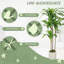 120cm Artificial Dracaena Tree with Bendable Trunks, Green Faux Potted Plant for Indoor Home Decor