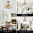24" Gold Caged Crystal Ceiling Fan With Light Kit And Remote Control