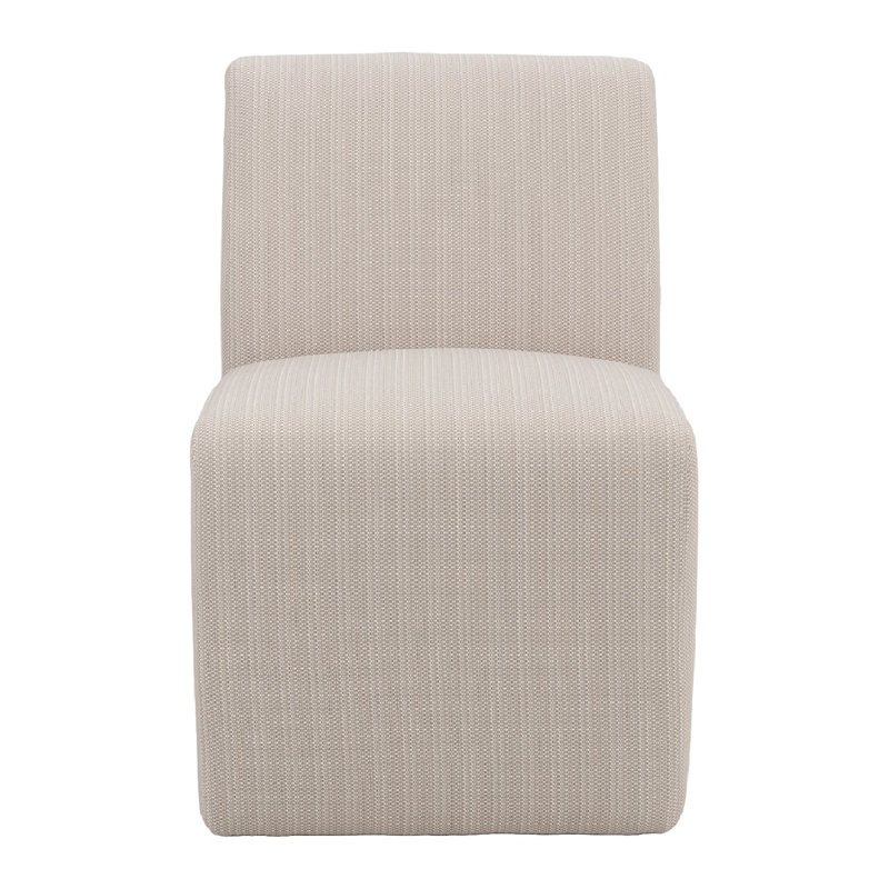 Chaise d'appoint d'extérieur en aluminium, Beige