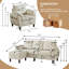 Ensemble de canapé modulaire 3 pièces avec fauteuil et repose-pieds-1078391692