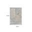 Tapis abstrait gris et crème 5 pi x 8 pi