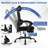 Ergonomic Office Chair with Retractable Footrest & 135° Stepless Tilting Backrest
