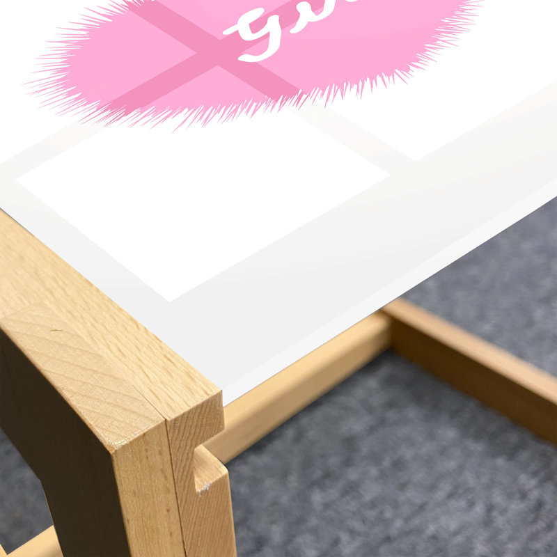 Charity Trestle Coffee Table, 40cm H x 91cm W x 62cm D