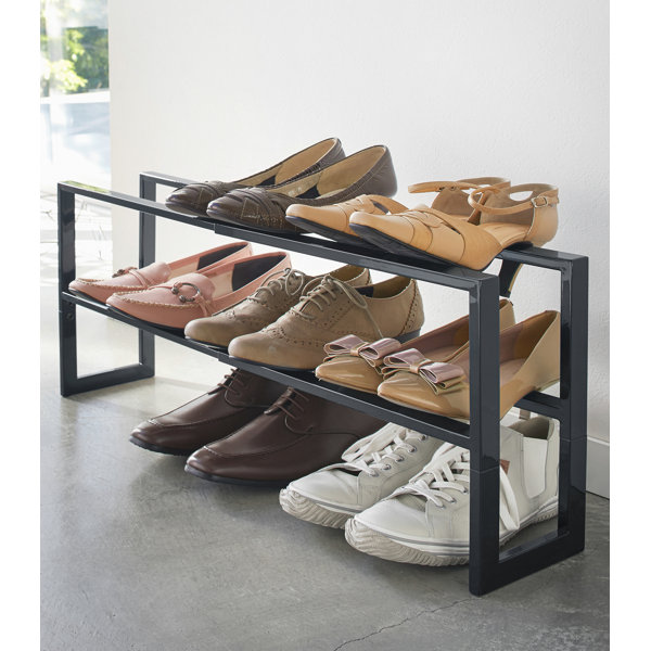 Yamazaki Home Adjustable Shoe Rack, Spacesaving Storage Solution, Steel,  Expandable, Stackable