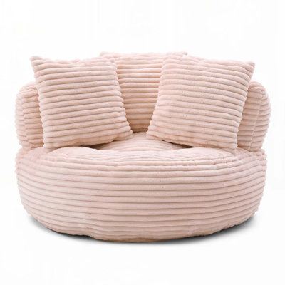 Corduroy Fabric Bean Bag Chair by Trule