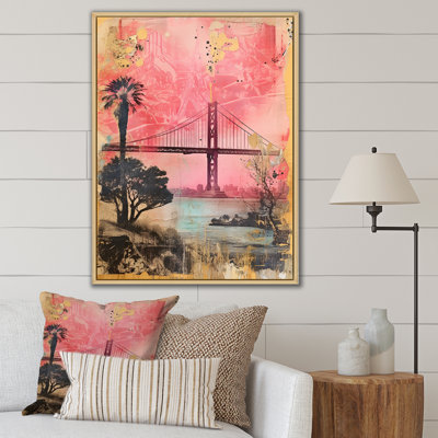 San Francisco Dreams, collage rétro rose I