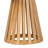 Candiance Modern Slatted Acacia Wood End Table