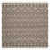 Mill Natural Hand Woven Wool/Viscose/Cotton Geometric Rug in Ivory/Brown