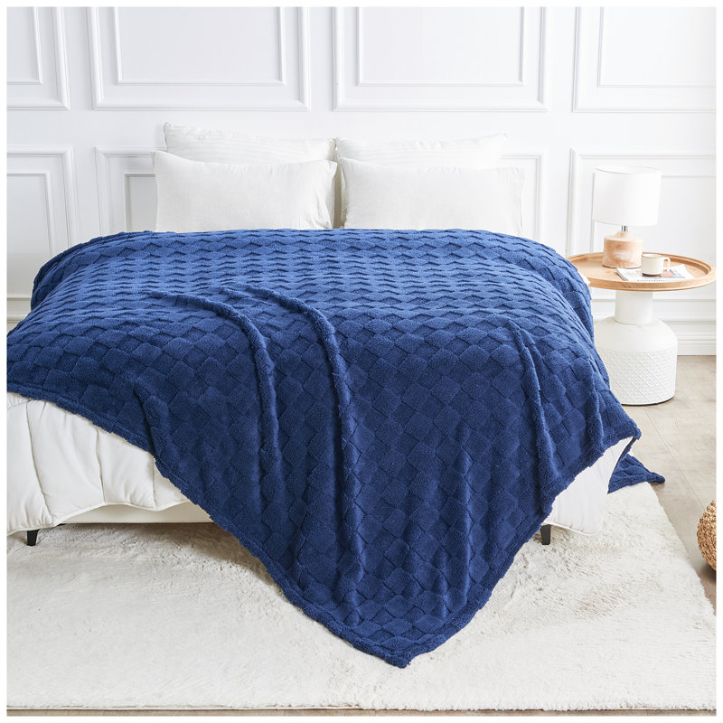 Standard Throw Blanket, Navy, 240cm L x 200cm W