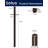 Solus 7, 8, or 10 ft.  Hardwired Direct Burial Lamp Post with Cross Arm and Dusk-to-Dawn Photocell Sensor-68896373-68896379