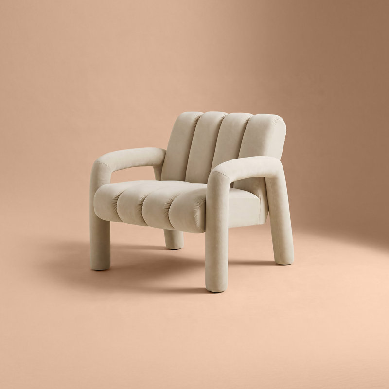 Chaise d'appoint Tubbi, champagne, Champagne