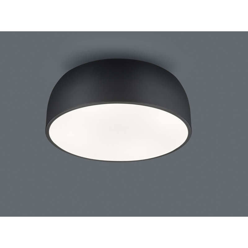 Pomonok 13cm Led Integrated Semi Flush Mount, Black