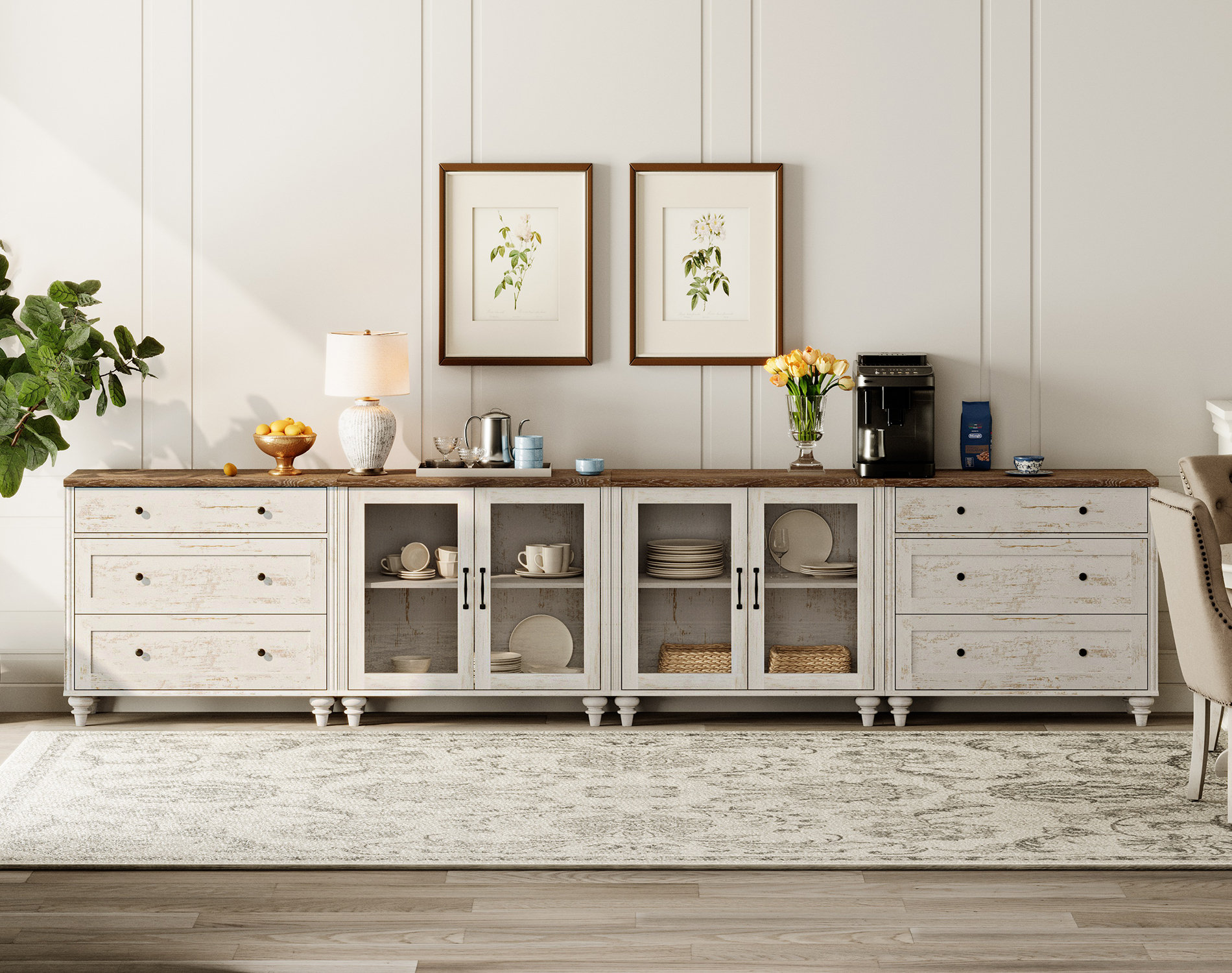 Wayfair Buffets Charlton Home Buffet de 135,4 po Scarlett et Commentaires - Wayfair Canada