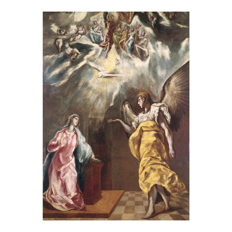 L'annonce par El Greco - Estampe numérique, H 20 po x l 16 po