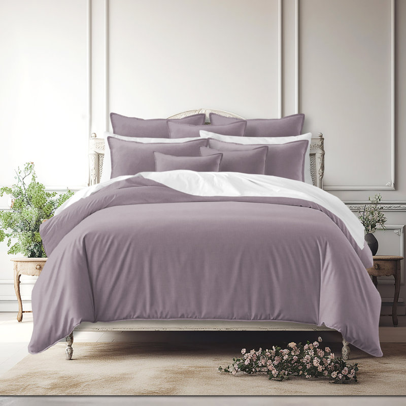 Ensemble de couvre-lit 8 pièces Elsie, Cal. Couvre-lit très grand + 7 pièces supplémen, Lilas
