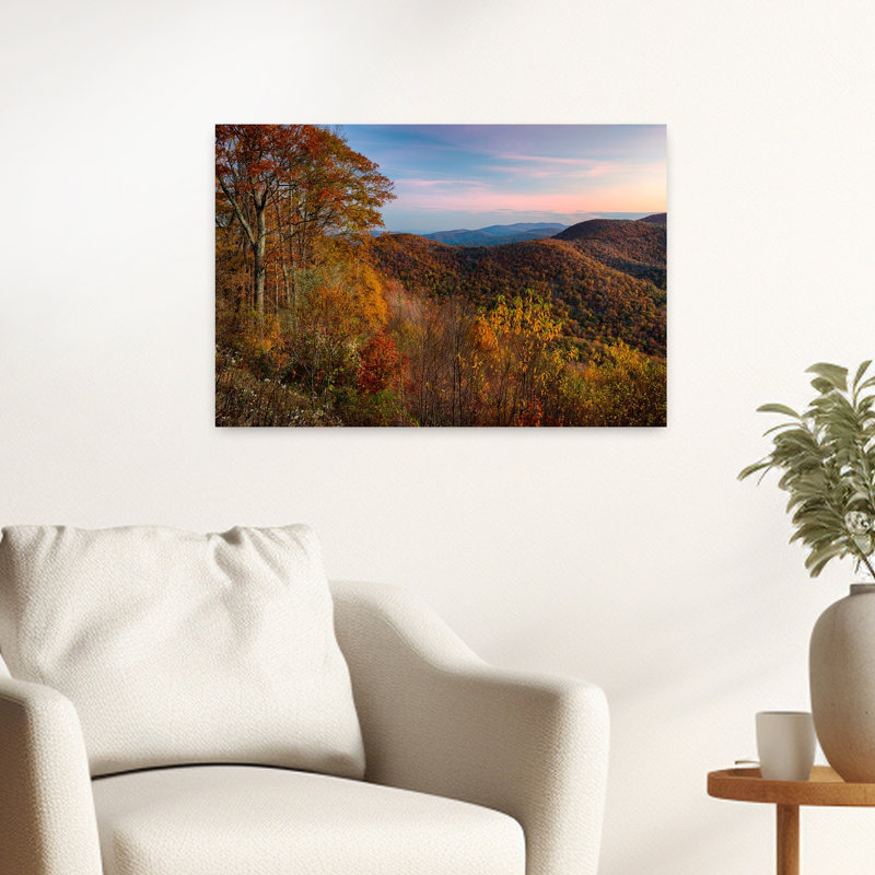 Autumn Morning Shenandoah National Park Virginia USA 1 Piece Wrapped Canvas Wall Art, 40.64 cm H x 60.96 cm W