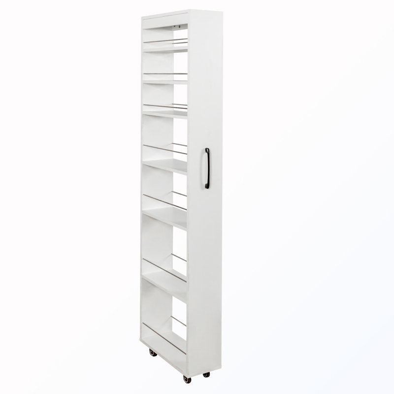 Armoire 7 côtés avec tablette ouverte, White