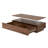 LED Lights Coffee Table with 2 Spacious Drawers,Multi-Colour Lighting-1124154319