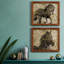 Midnight Stallion - ensemble de 2 peintures sur toile encadrées-1580004109-1580004113