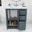 Whittier Wood Single Bathroom Vanity with Ceramic Sink, Cabinet and Storage Drawers-2070618042-2080199051