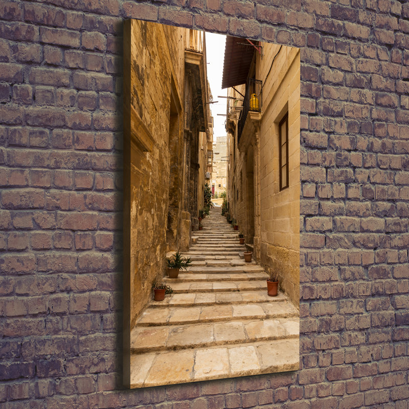Streets In Malta - Wrapped Canvas Print