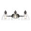 Meuble-lavabo 3 lumières 25,25 po Knightsdale - noir mat-901183525-901183527-901183549