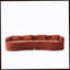 Canapé incurvé en chenille avec mousse à haute densité compressée et sans assemblage, canapé à nuage incurvé de forme incurvée pour le salon (orange)-1499259300