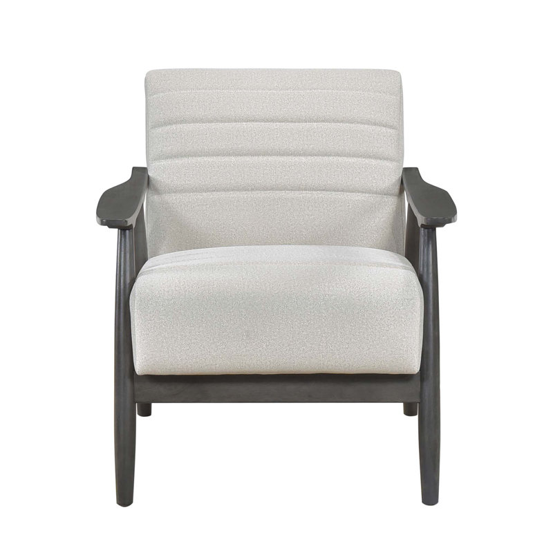Fauteuil d'appoint décontracté 1pc, Blanc cassé, Noir