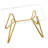 Rectangular Tempered Glass Dining Table for 1-6 People – Modern Metal Base Dining Room Table-387908671