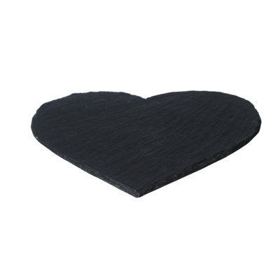 Slate Solid Colour Heart Placemat