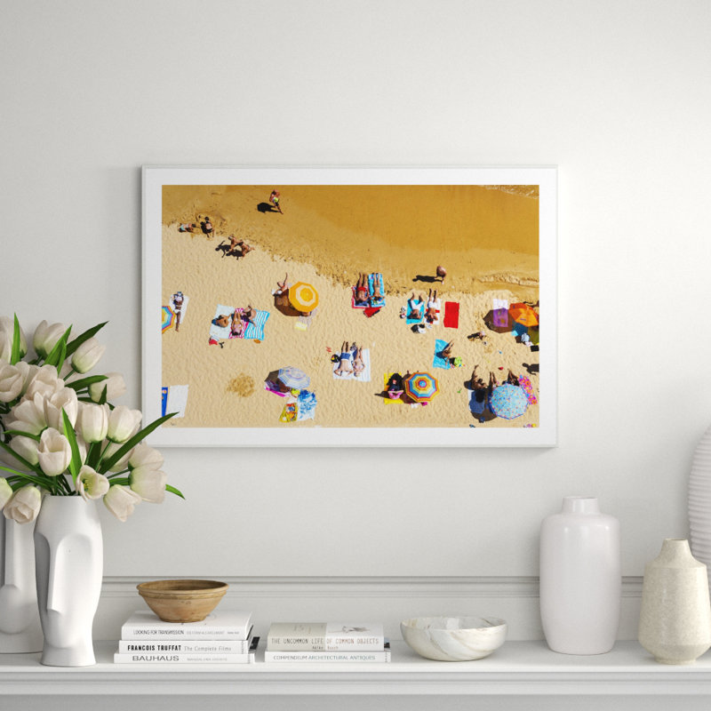 Aerial, Albufeira Beach, Algarve, Portugal Giclee Print by Getty Images