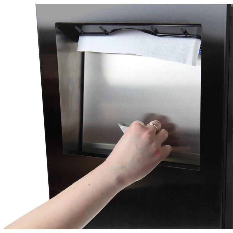 Distributeur de papier essuie-tout à grande surface, H 31,25 po x l 13,75 po x P 4 po