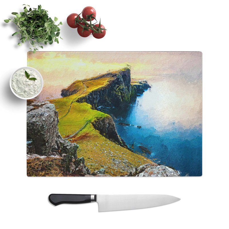 Glass Lighthouse in The Isle of Skye in Abstract Chopping Board, 28.5 cm W x 20 cm L