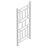 Wellington 28"x75" Vinyl Garden Trellis-644938833