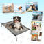 Lit pour chien 50 po x l 31 po x H 8 po gris