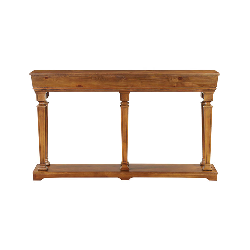 Garrison Oak Finish Console Table, 35" H x 60" W x 12" D